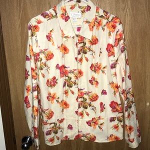 Floral CJ Banks X Jacket Zip Up Soft Lightweight